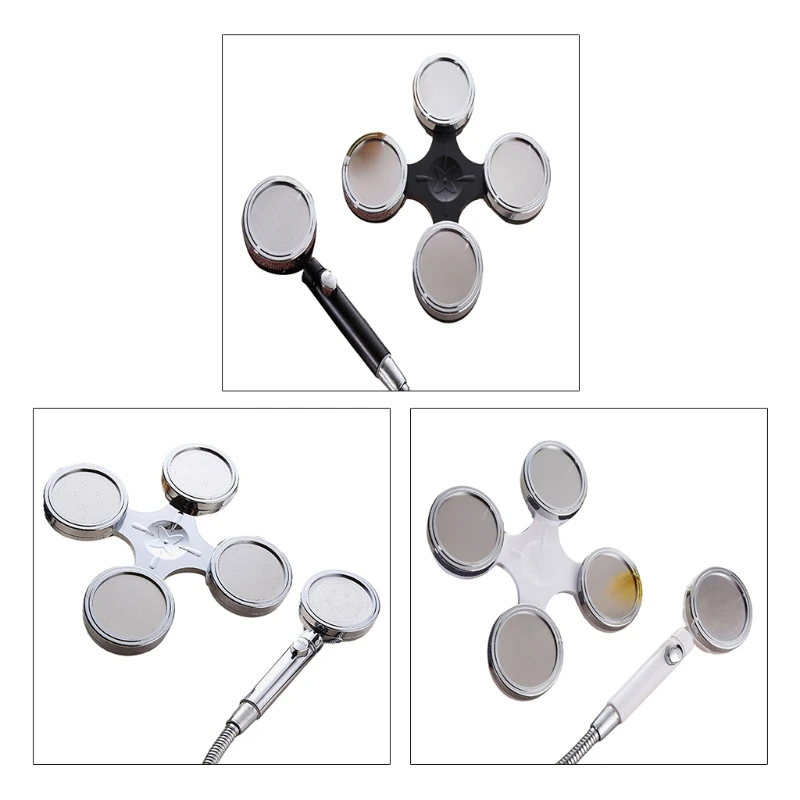 

Handheld Shower with Switch Button High Pressure Shower Head Bathroom Adjustable Water Sprinkle Head 1/2'' Interface