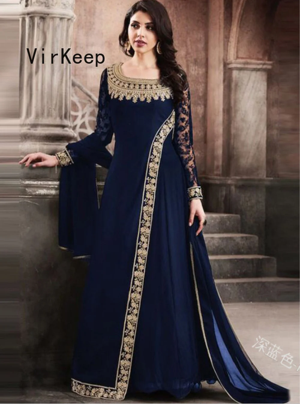 

women fashion gloden stamping maxi dress plus size robe jalabiya ramadan Kaftan gown arabic Dubai islamic Muslim Abaya VKDR2491