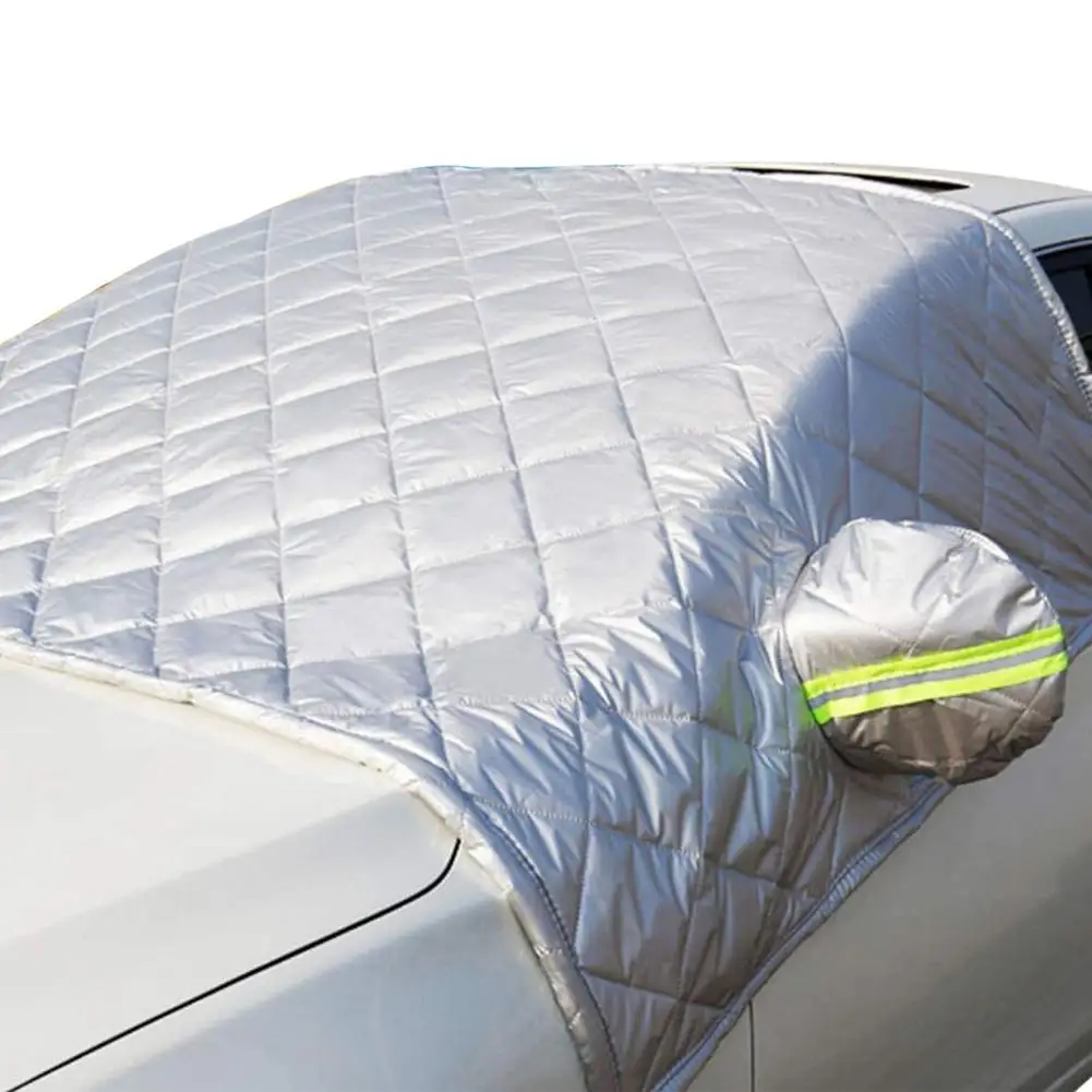 

Car Cover 3 Layers Thicken Windshield Snow Covers Car Protector Covers With Rainproof Lining Easy To Install Vehicle Protect