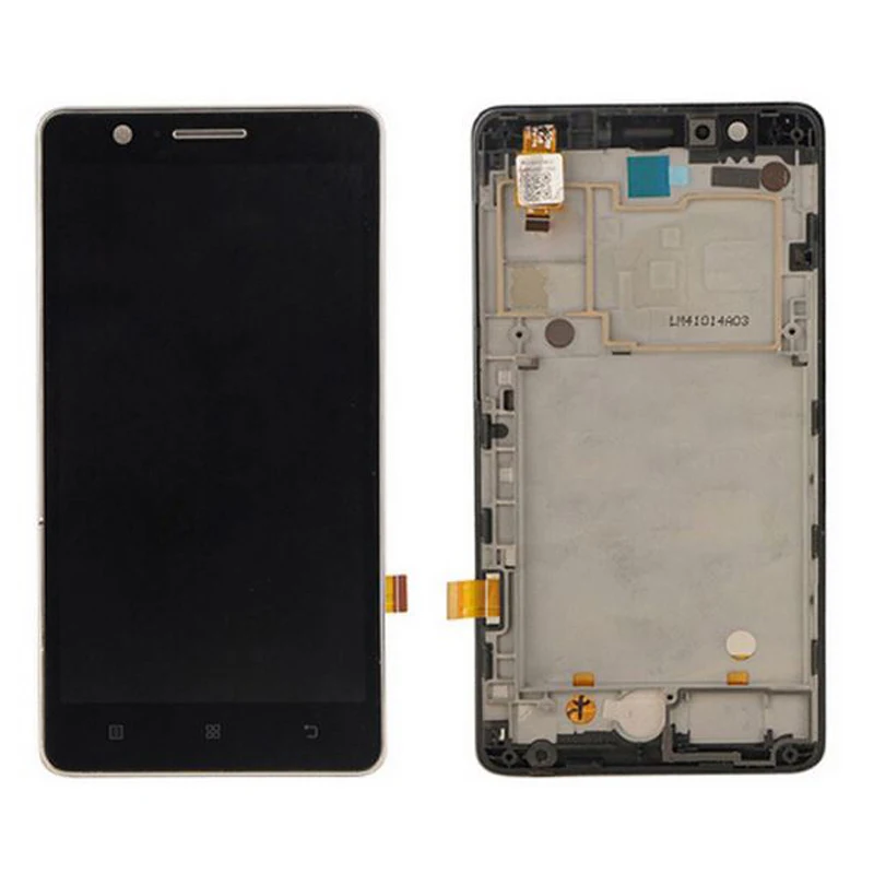 

2pcs/lot 100% Test For Lenovo A536 LCD Display With Touch Screen Digitizer Assembly With frame Black White Color