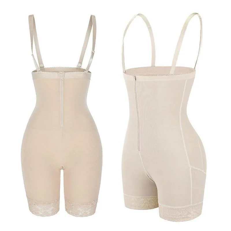 Слитный корсет для женщин открытый бюст ягодицы подтяжка талии тренировочное