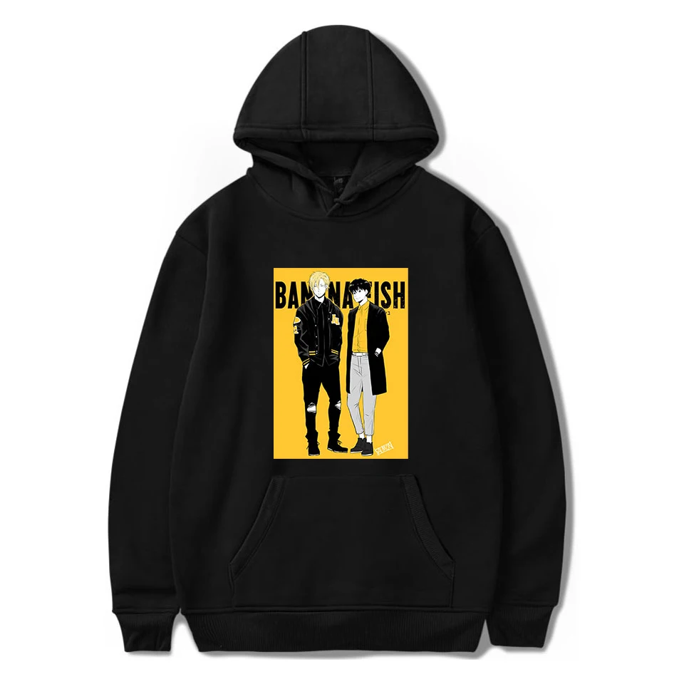 

Banana Fish New Anime Hoodie Men/Women Popular Fashion Harajuku Banana Fish Hoodies Sweatshirt Cartoon Pullover Streetwear Tops