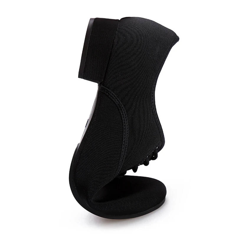 Мужская обувь для латинских бальных танцев профессиональная черная парусиновая