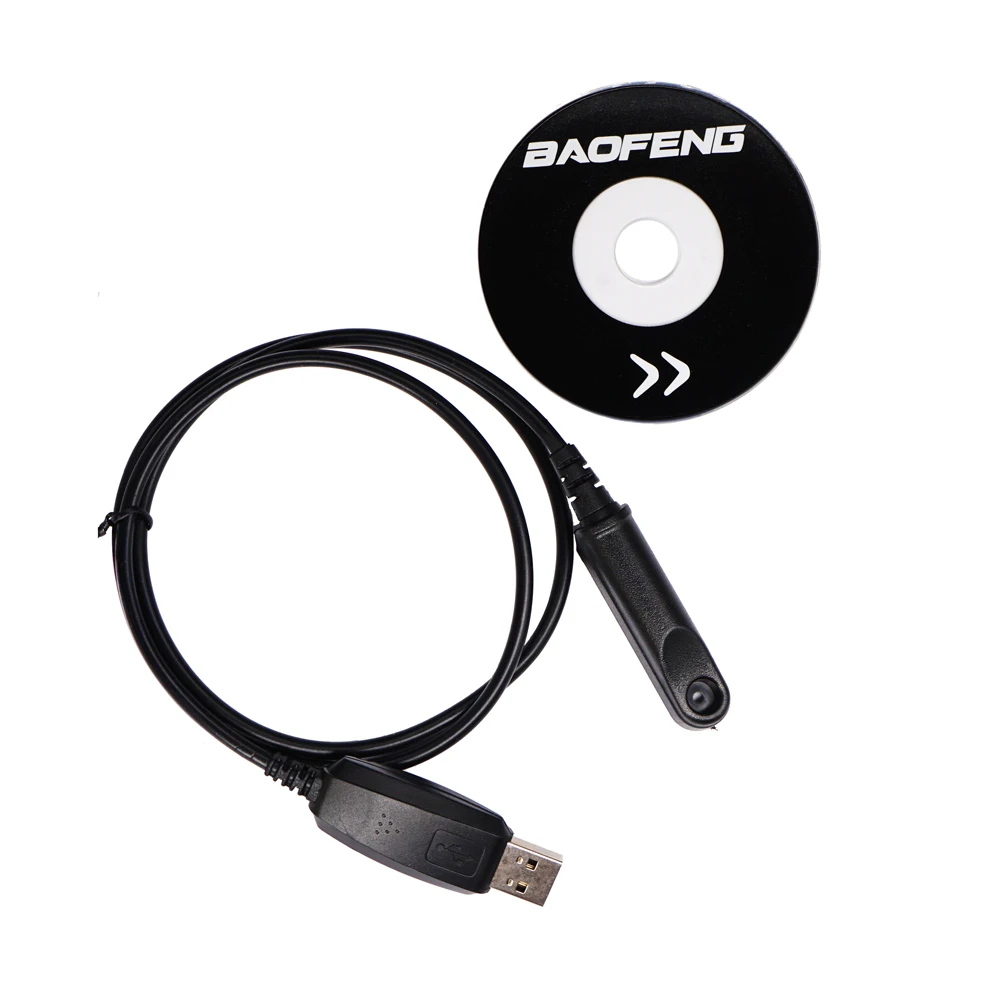 original baofeng uv 9r plus waterproof usb programming cable driver cd for baofeng bf 9700 a58 uv9r 9rhp waterproof walkie talki free global shipping
