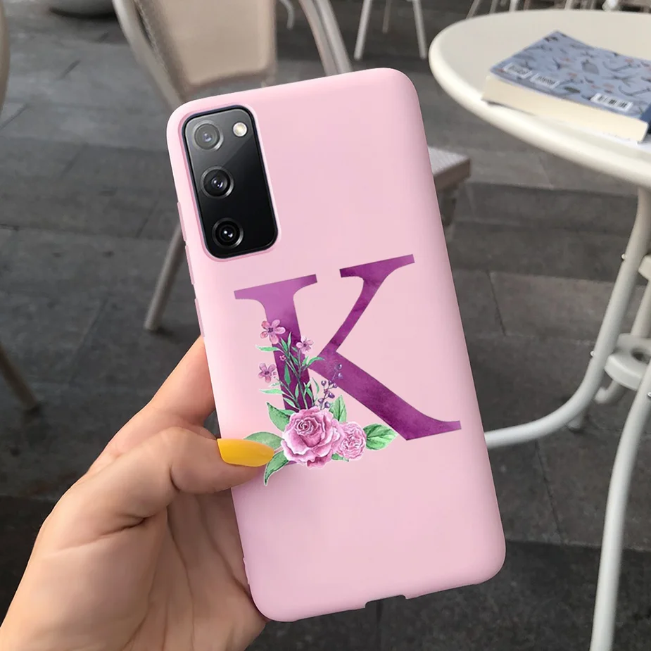 Cute Letters Case For Samsung Galaxy S20 FE Case S20FE Soft Silicone Soft Cover For Samsung S20 Fan Edition S20 Lite Phone Cases