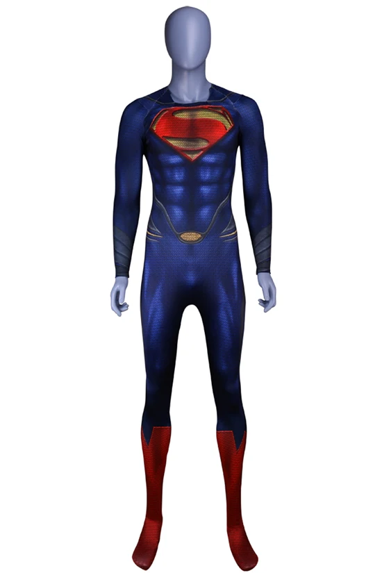 Bodysuit Костюмы Супермена для костюмированной вечеринки для мужчин и детей костюмы супергероя костюмы Супермена На Хэллоуин костюм зентай плащ - Цвет: Bodysuit