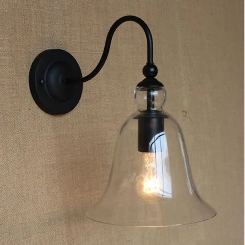 Personalized creative bell glass lampshade