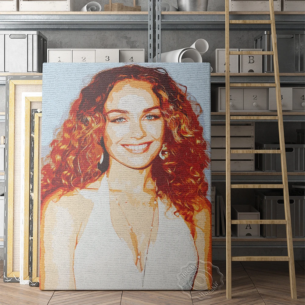 

Zella Day American Singer Prints, Elegant Goddess Portrait Poster, Independent Pop Music Star Wall Painting, Fans Collect Gift