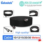 Lintratek 10 м 12 м 15 м 20 м 30 м RG6 5D коаксиальный кабель 50ohm N Male To N Male для 2G 3G 4G усилитель сигнала