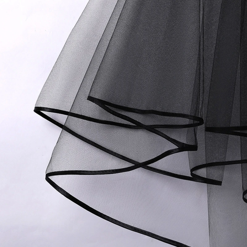 Двухслойная сетчатая Тюлевая однотонная женская короткая свадебная фата с