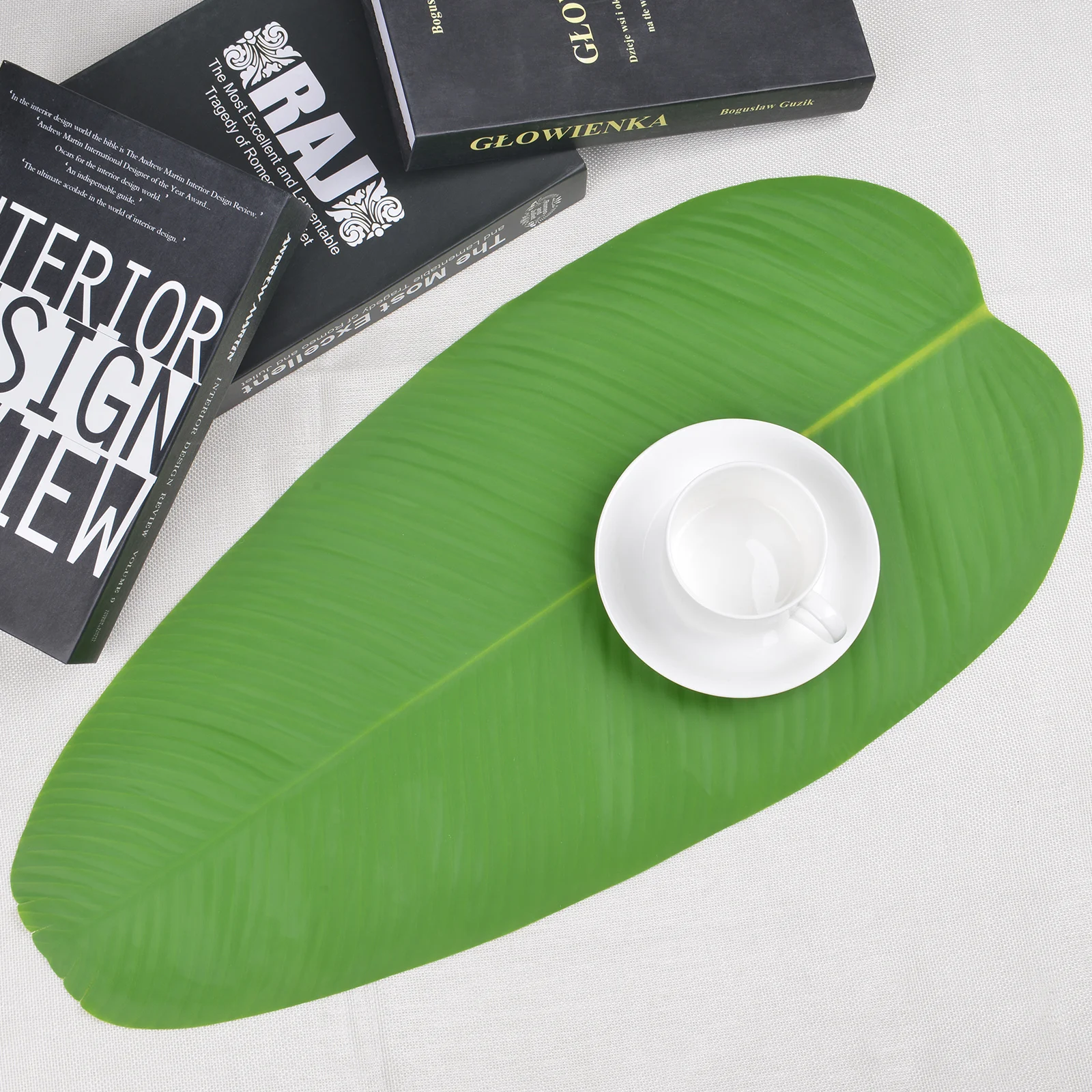 Коврик для стола с зелеными листьями 58 см|Коврики и подложки| |