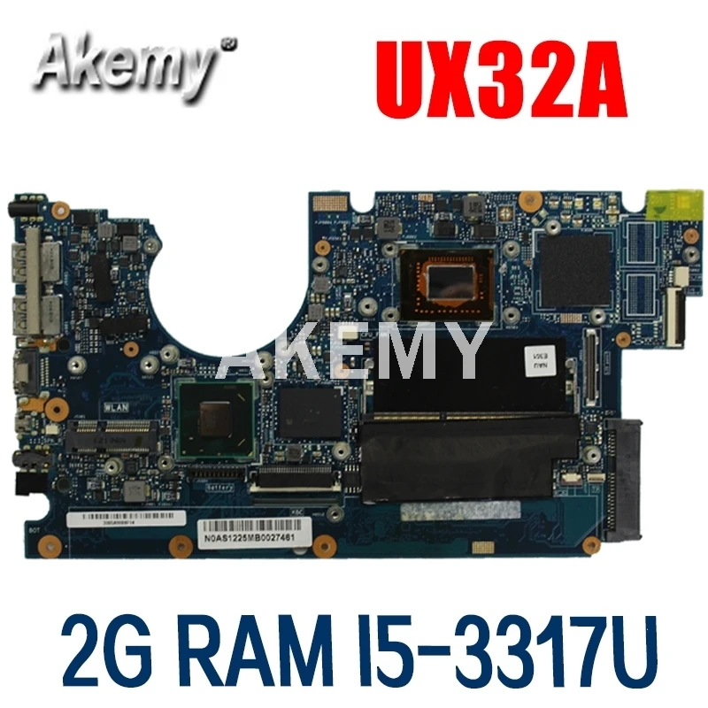 Материнская плата SAMXINNO для ASUS UX32A Laotop UX32VD UX32V 90R-NYOMB1500Y с 2G RAM I5-3317U | Компьютеры и офис
