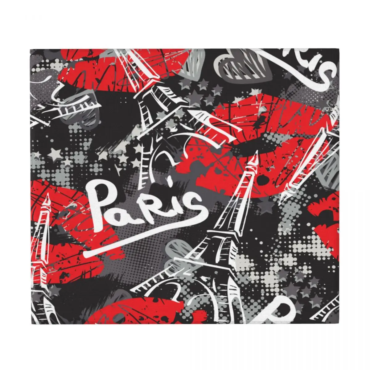 Сушильный коврик для рисования рисунков Эйфелевой башни и губ | Дом сад