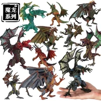 magic dragon series model hell warcraft dragon thunderbolt dragon solid hard plastic action figurine childrens gift model toy