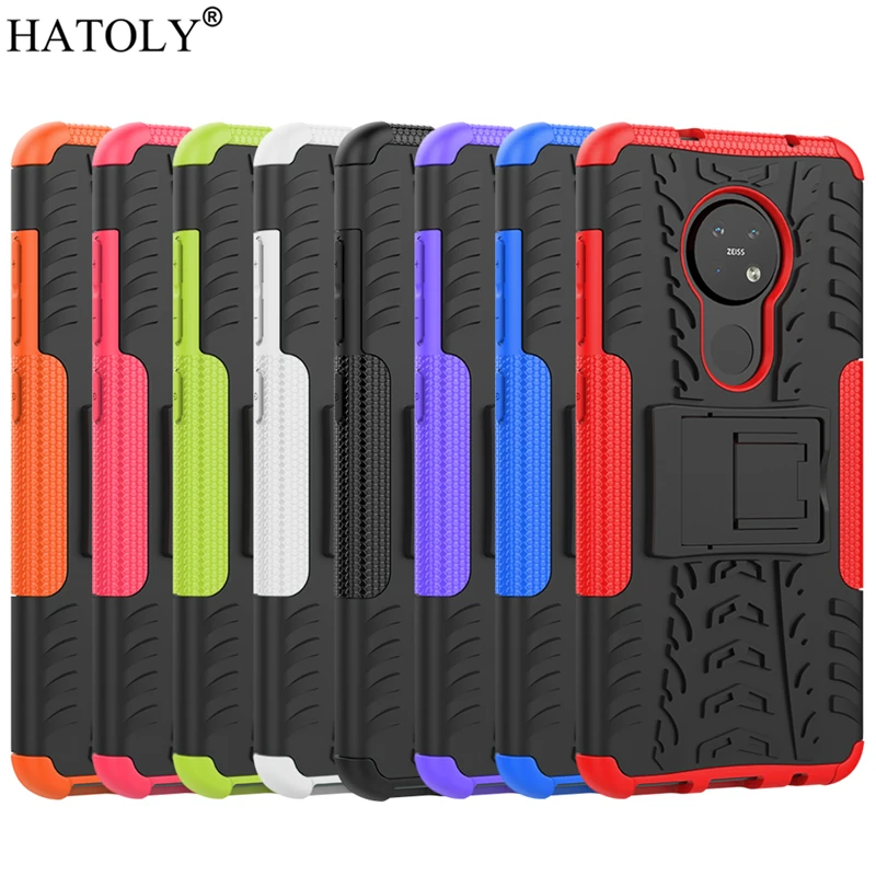 For Nokia 6.2 Case Armor Shell Coque Funda Heavy Duty Hard Rubber TPU PC Phone Cover for Nokia 6.2 Protective Case for Nokia 6.2