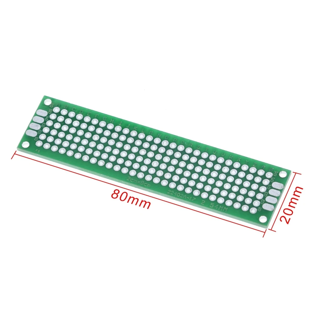 TZT 10 шт./лот 2x8 двухсторонняя Медь прототип PCB Универсальный доска экспериментальная разработка пластина зеленый