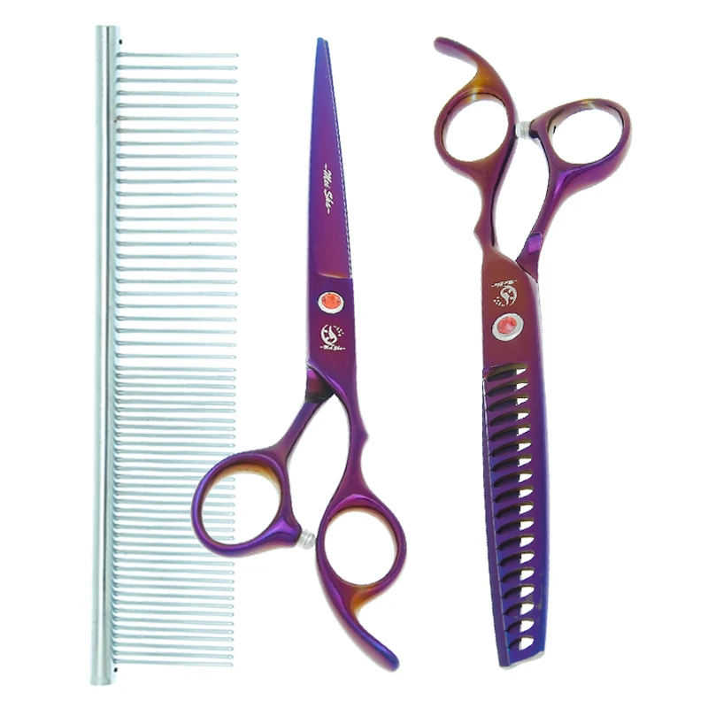 

Meisha 7 inch Pet Scissors Dogs Grooming Cutting Shears Thinning Clippers Curved Tijeras with Forceps Puppy Beauty Tools B0021A