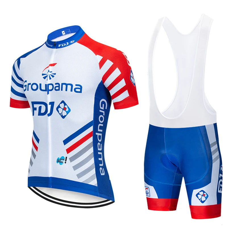 2019 FDJ манга corta ciclismo Джерси babero conjunto traje bicicleta Maillot Ropa MTB dep |