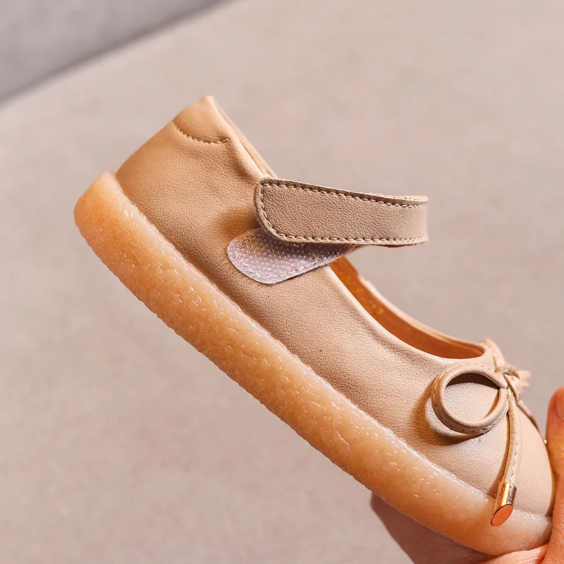 Весенняя детская обувь с бантом из натуральной кожи платье принцессы для