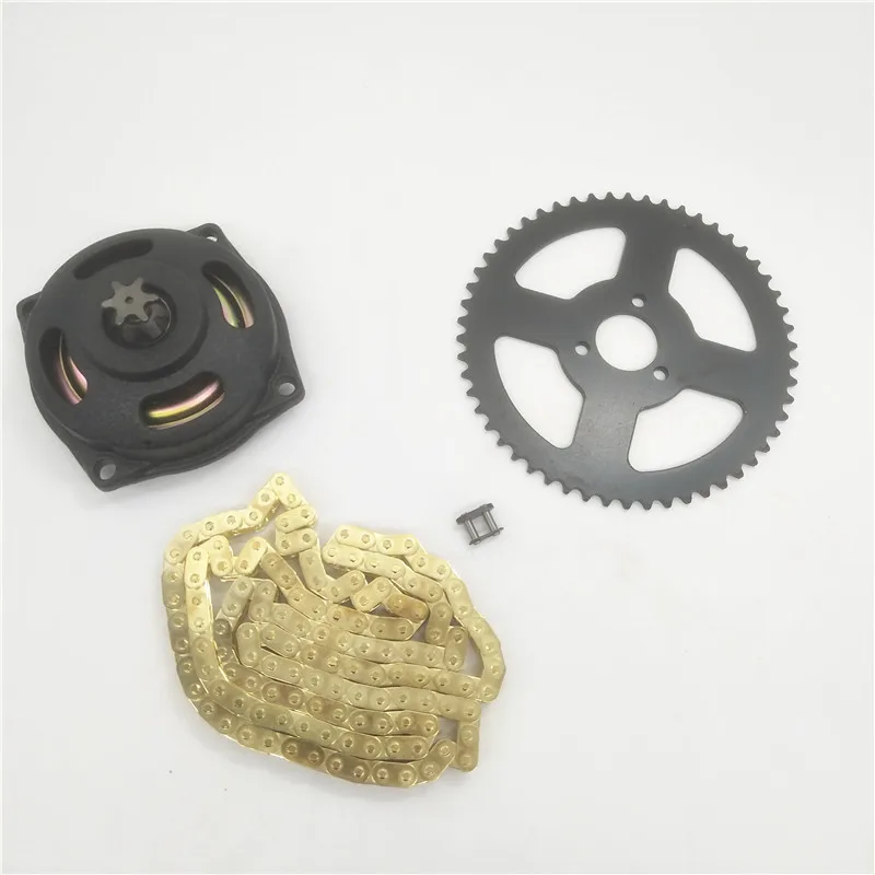 T8F 136 звеньев цепи 54T 26/29 мм задние колеса 6/7 тгир коробка для 43cc 49cc Minimoto мопед