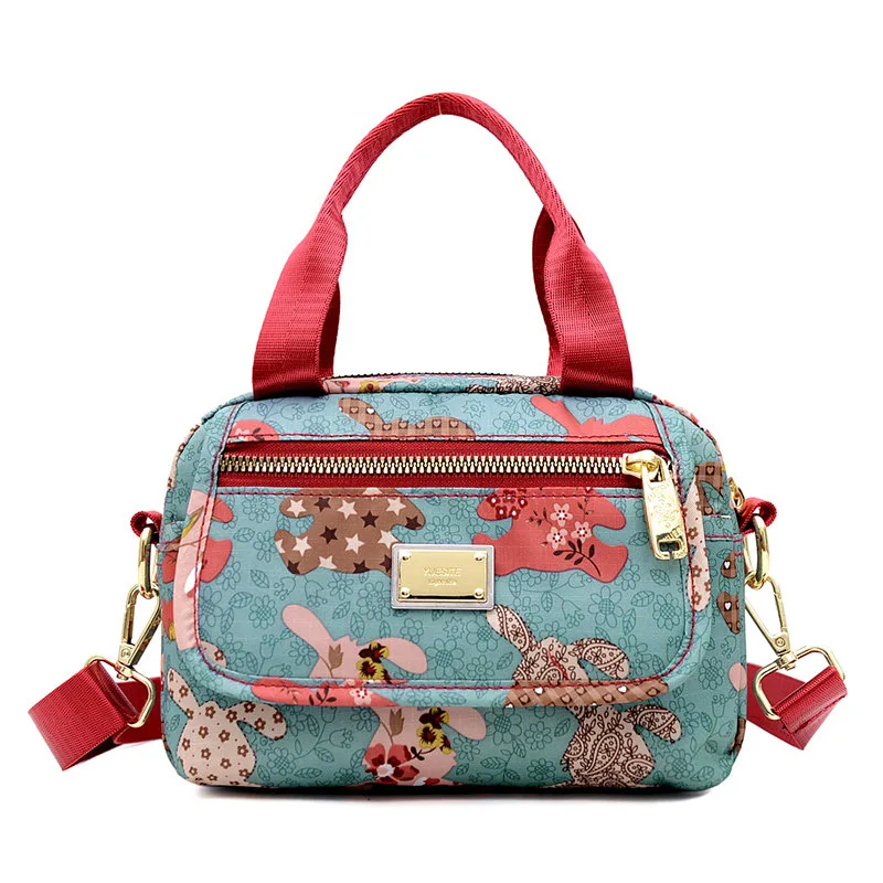 

2022 New 6 Colors Fashion side bags for girls Casual Nylon Small handbag Brand Women crossbody bag High quality top handle bags