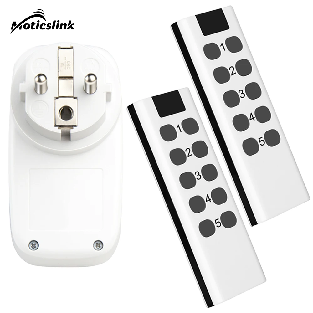 

Universal wireless EU socket remote control radio frequency can penetrate the wall RF433.92MHZ compatible with BroadLink RM4pro