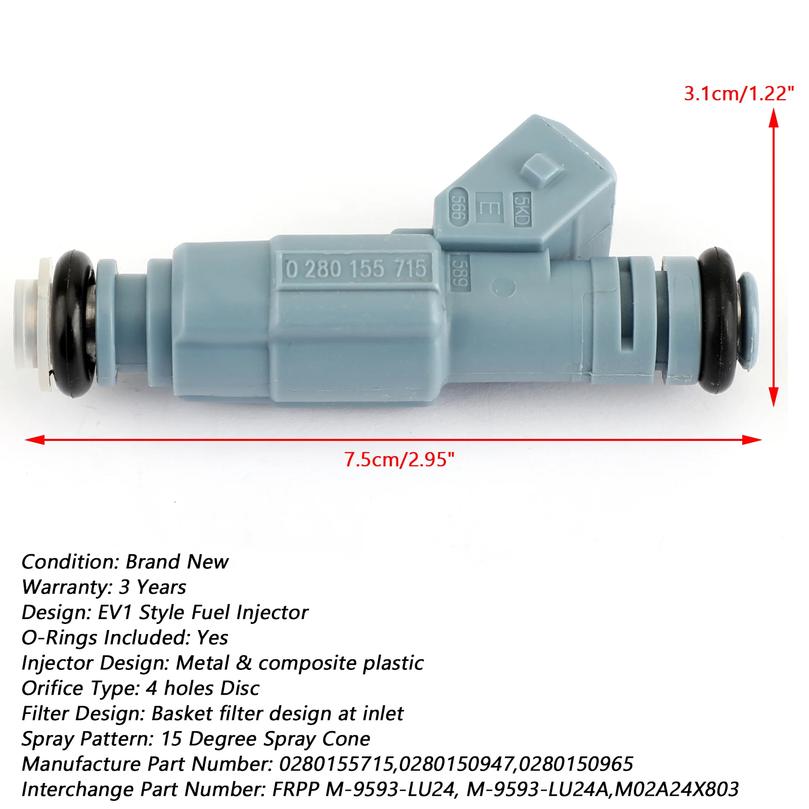 Топливные форсунки Topteng для Chevrolet Ford Pontiac LS1 LT1 0280155715 л 0280150947 8 шт. 24 фунта |