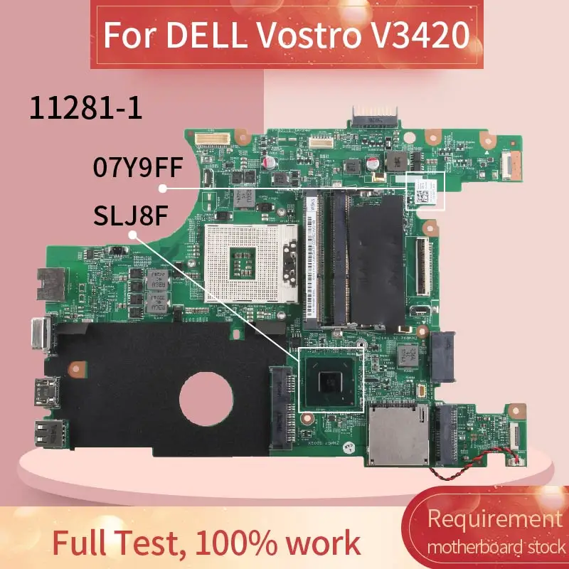 Материнская плата для ноутбука DELL Inspiron 14 2420 3420 H76 материнская 11281-1 SLJ8F 07Y9FF |