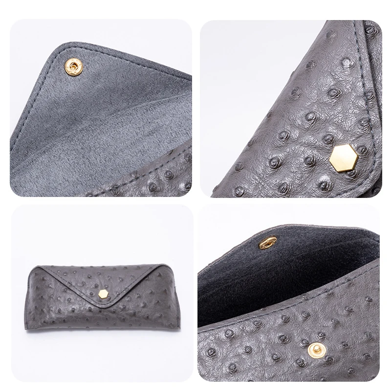 1 шт. Чехол для очков чтения из ПУ кожи | Аксессуары одежды