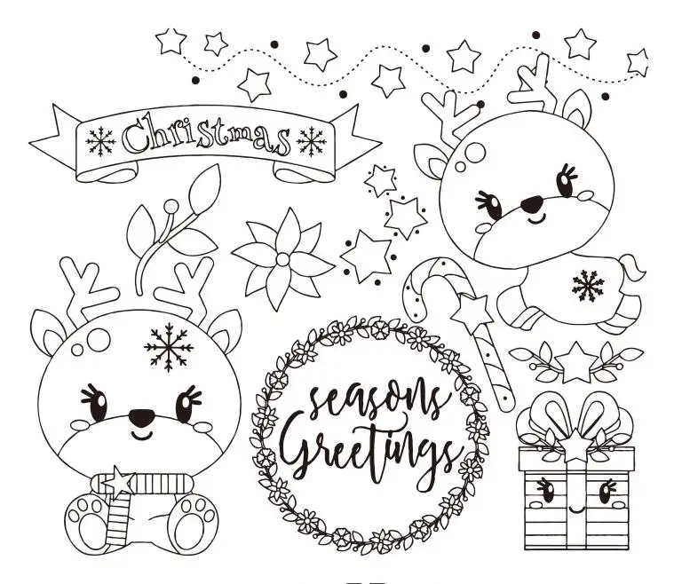 Счастливого Рождества прозрачный силиконовый штамп/печать для DIY