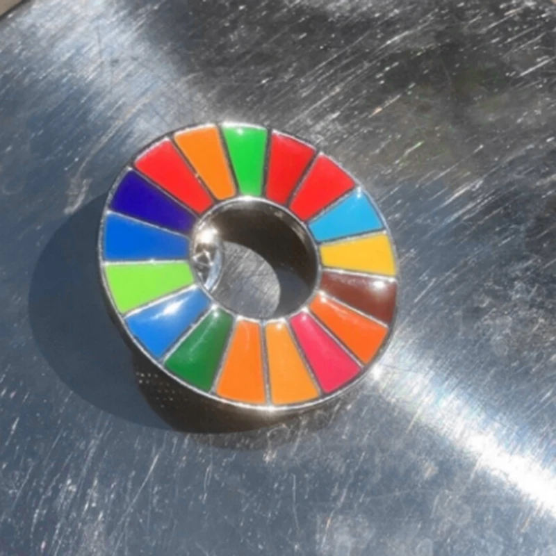 Устойчивого развития брошь ООН и радуги на булавке значок мода ювелирные изделия