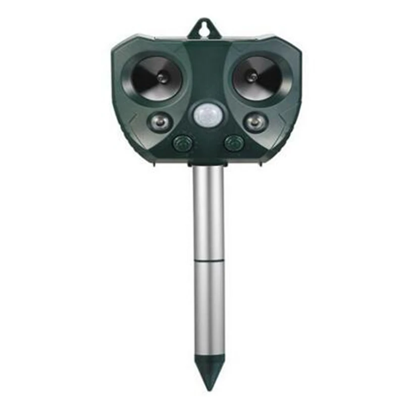 Солнечный ультразвуковой отпугиватель животных водонепроницаемый открытый