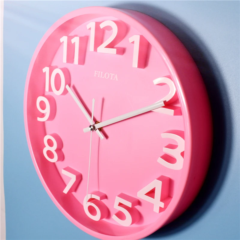 Настенные часы 3D бесшумные цветные простые цифровые в современном стиле для