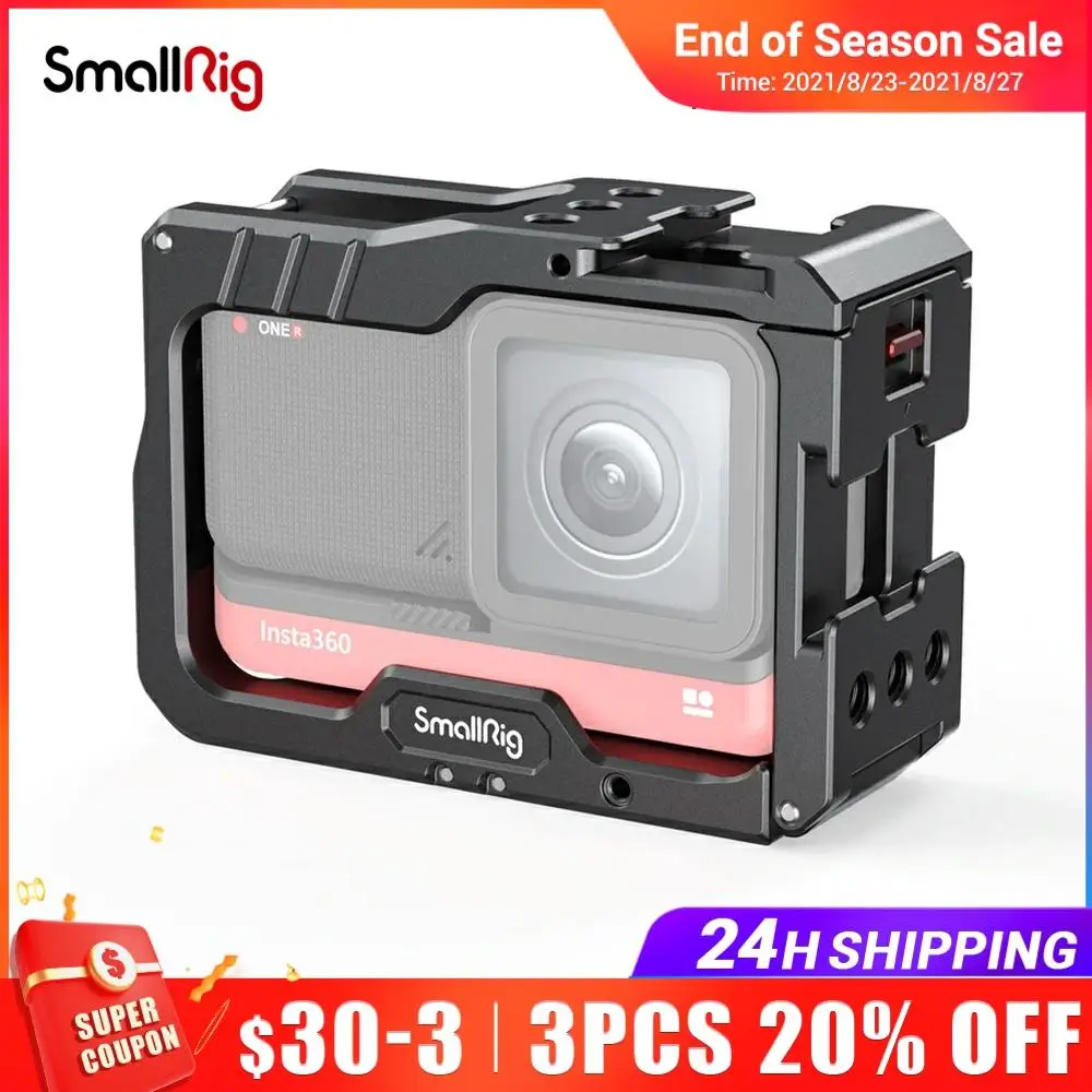 Клетка для камеры SmallRig Vlog Insta360 ONE R алюминиевая клетка с креплением холодного