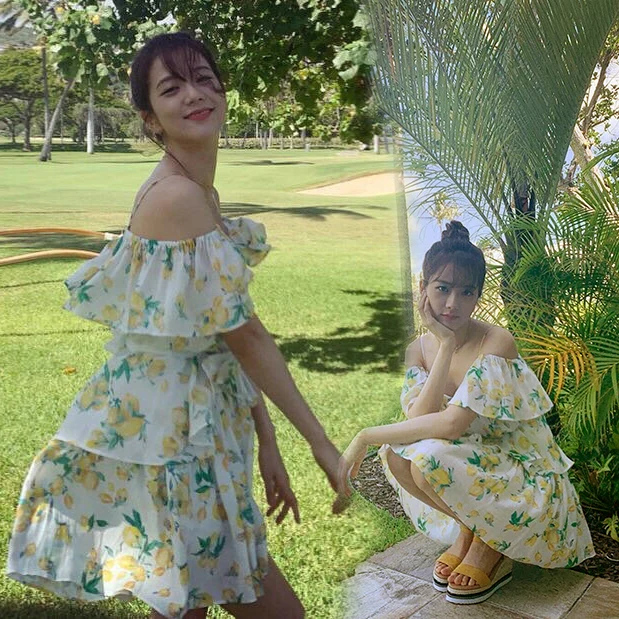 Женское платье с открытой спиной без бретелек цветочным принтом|Женские платья| |