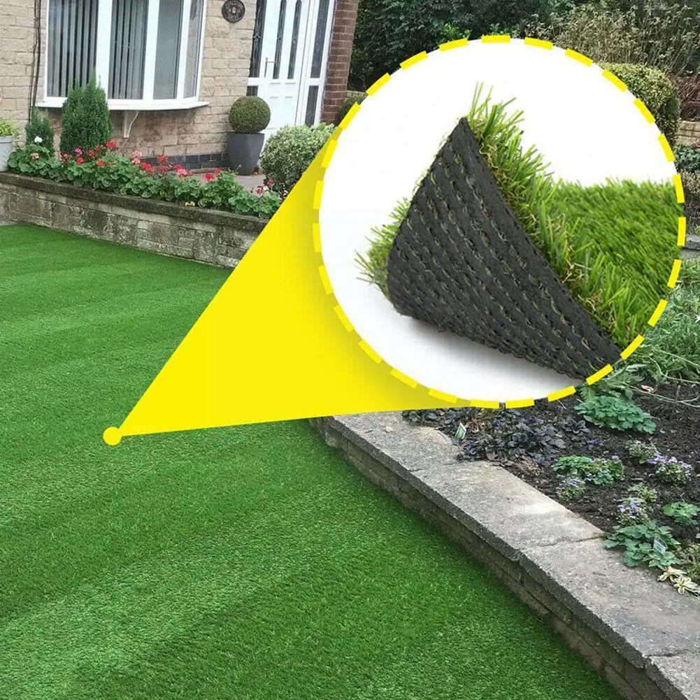 

Newest 1pc 100cm Super Dense Artificial Turf Grass Golf Lawn Durable Decor Synthetic Landscape Fake Home Mat No Pollution G C0L2