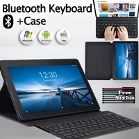 black flip tablet case for lenovo tab e10 tb x104f 10 1 inch drop resistance leather stand cover case bluetooth keyboard pen