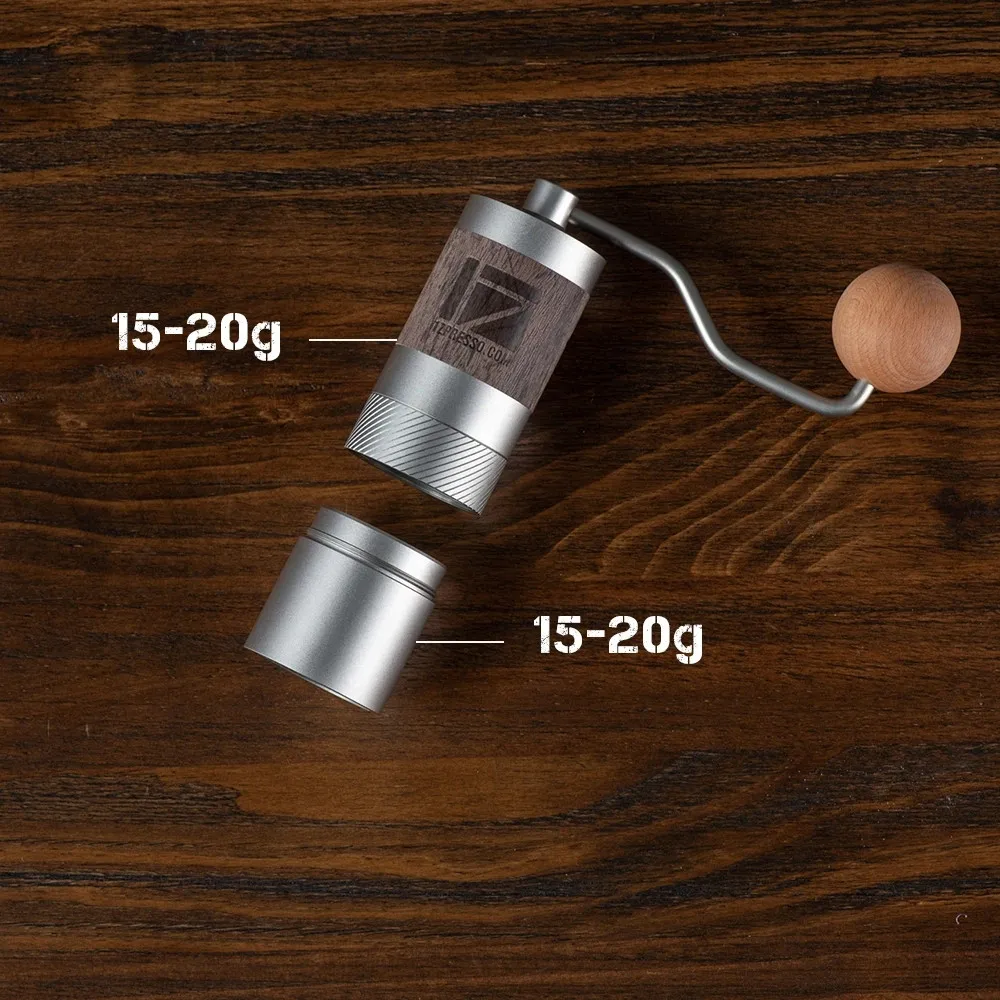 stainless steel bott Новая 1zpresso Q2 портативная кофемолка из алюминиевого сплава, мини кофемолка, шлифовальный сердечник, супер ручной подшипник для кофе, рекомендуем - Цвет: stainless steel bott