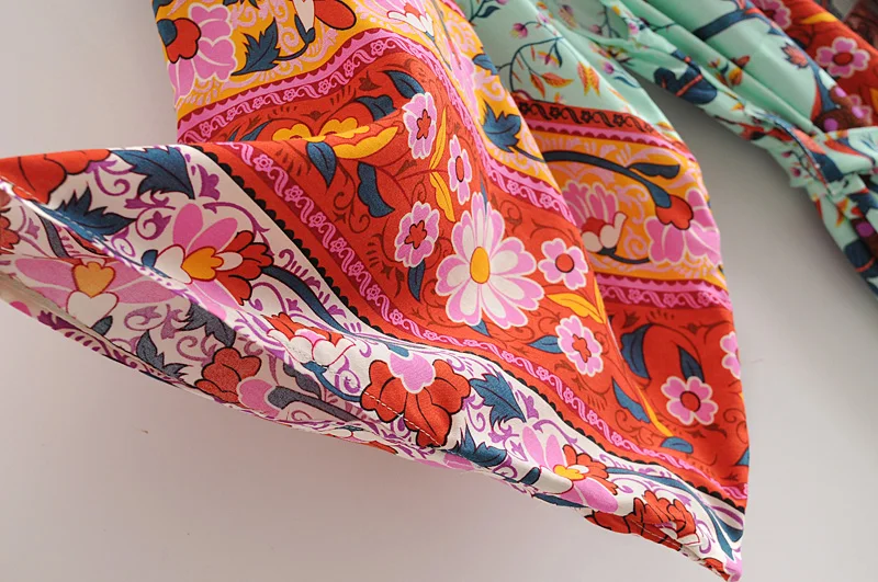 Женское богемное пляжное кимоно с рукавом летучая мышь и принтом павлина Boho