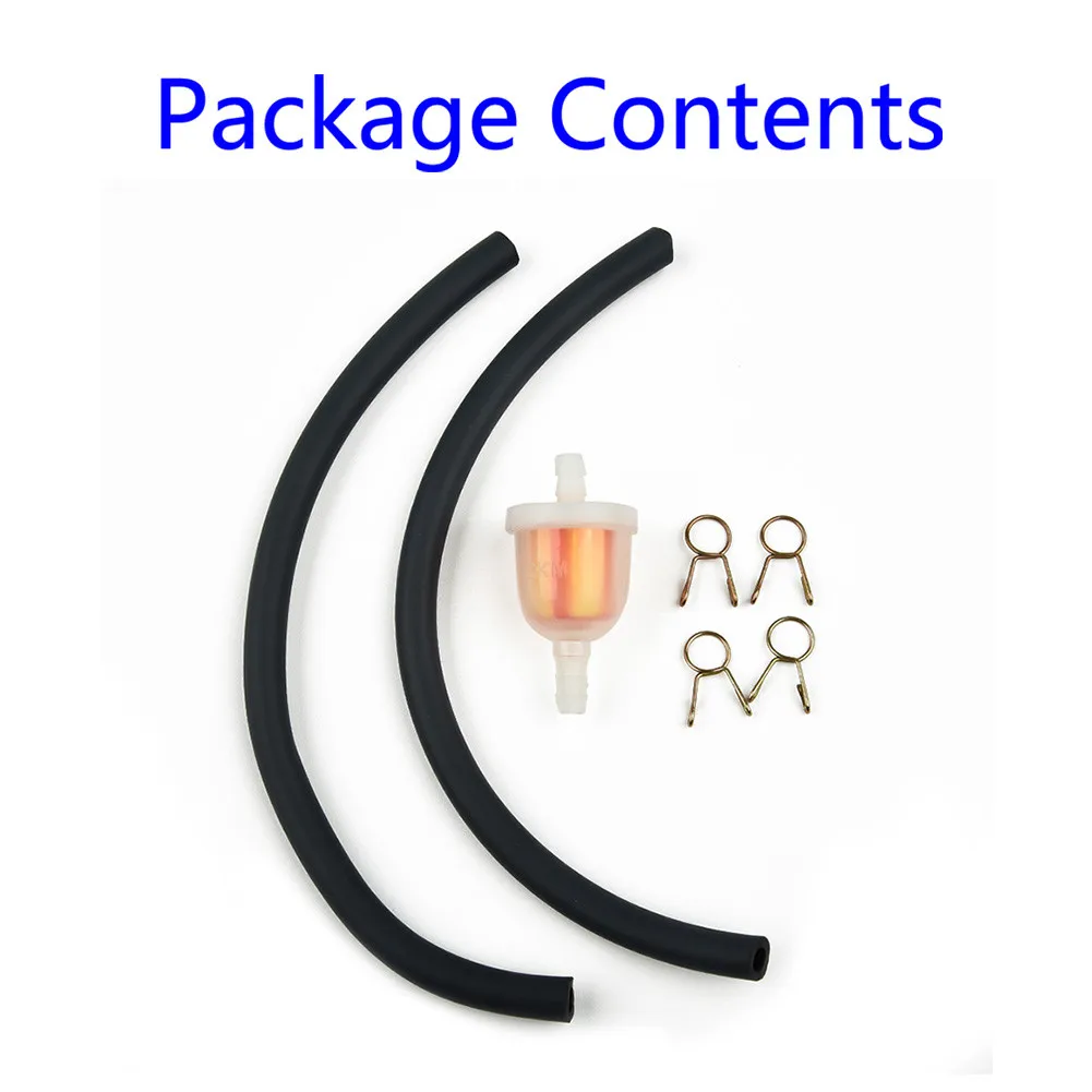 

Parts Gasoline Filter + Clamps 6mm For Moped Scooter Fuel Filter Durable
