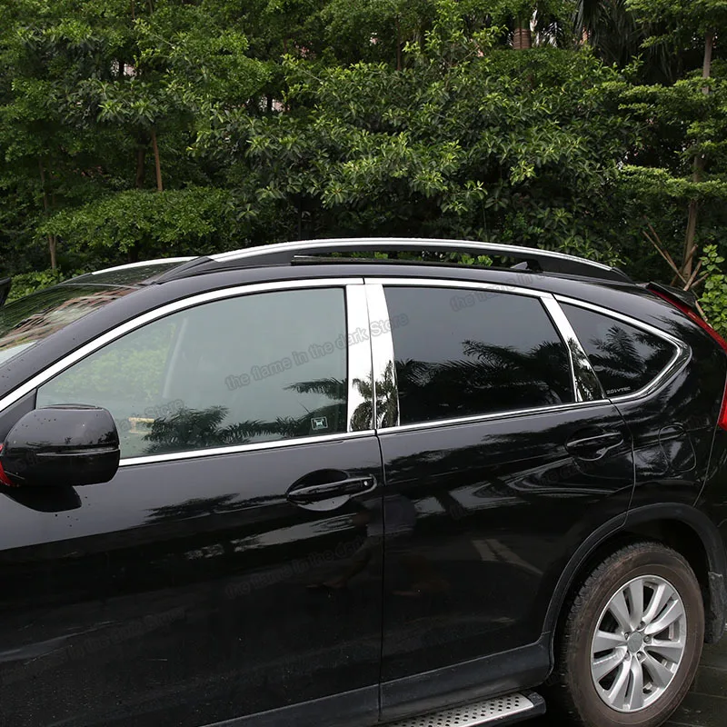 Lsrtw2017 нержавеющая сталь окна автомобиля планки средний столб украшения для honda crv