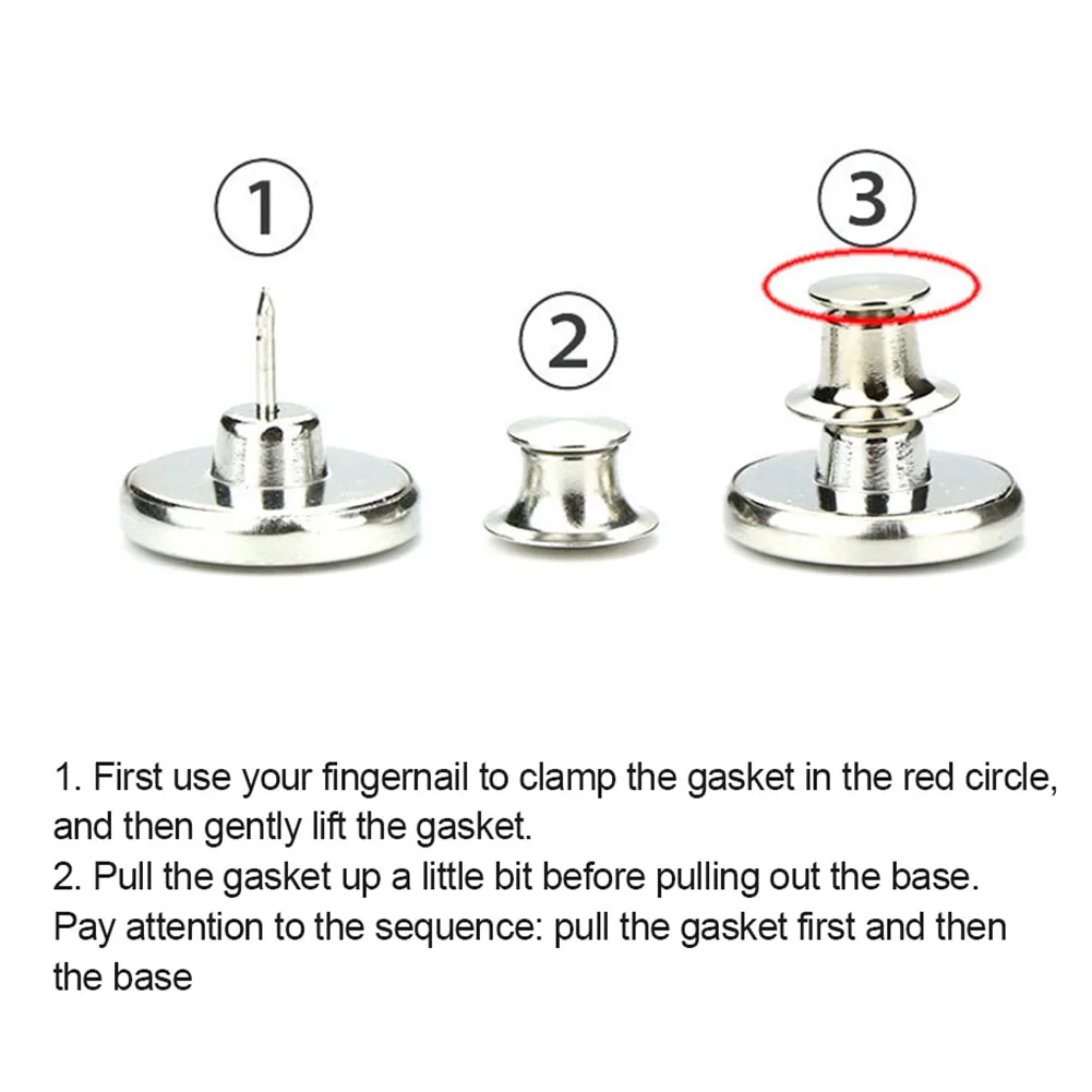 2 комплекта металлические застежки для брюк и джинсов|Пуговицы| |