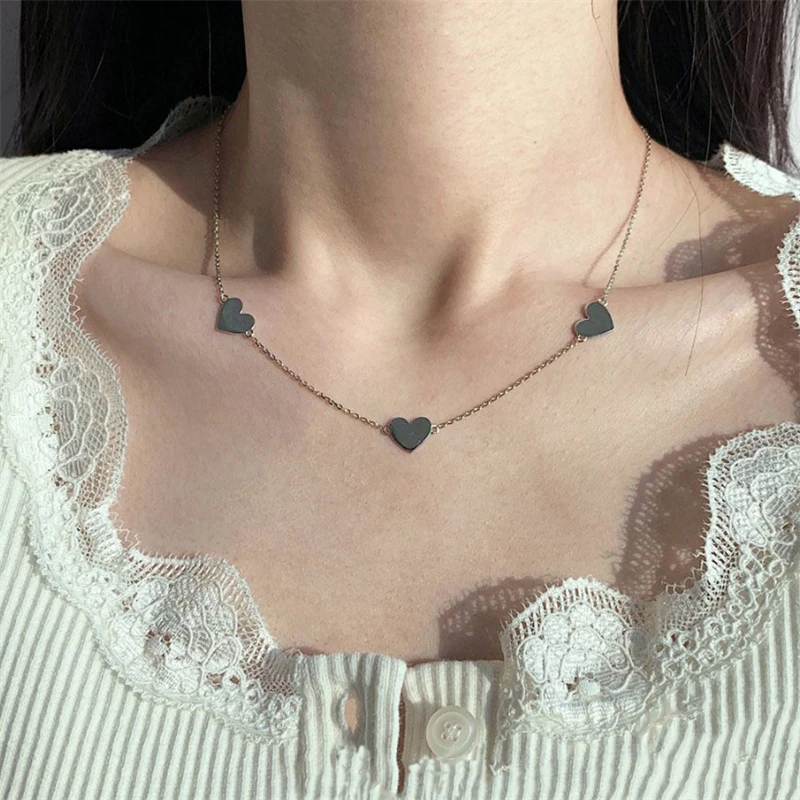 

Simple And Versatile Fashion Love Shape Necklace Personality Trend Elegant Girlfriend Gift Women's Party Jewelry Accessories