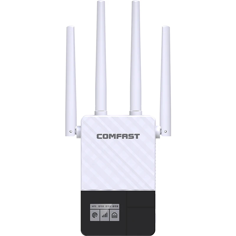 

Dual Band 1200Mbps WiFi Amplifer Internet Signal Booster Wireless Repeater 2.4GHz 5GHz Wi-Fi Range Extender Antenna