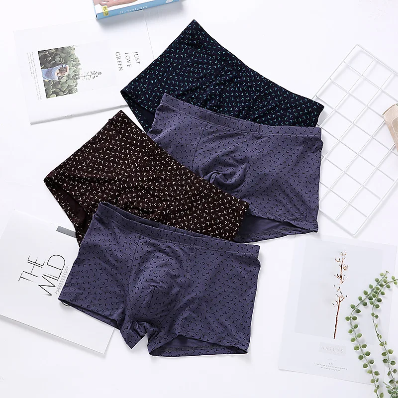 Мужские трусы боксеры со средней талией с монограммой нижнее белье для