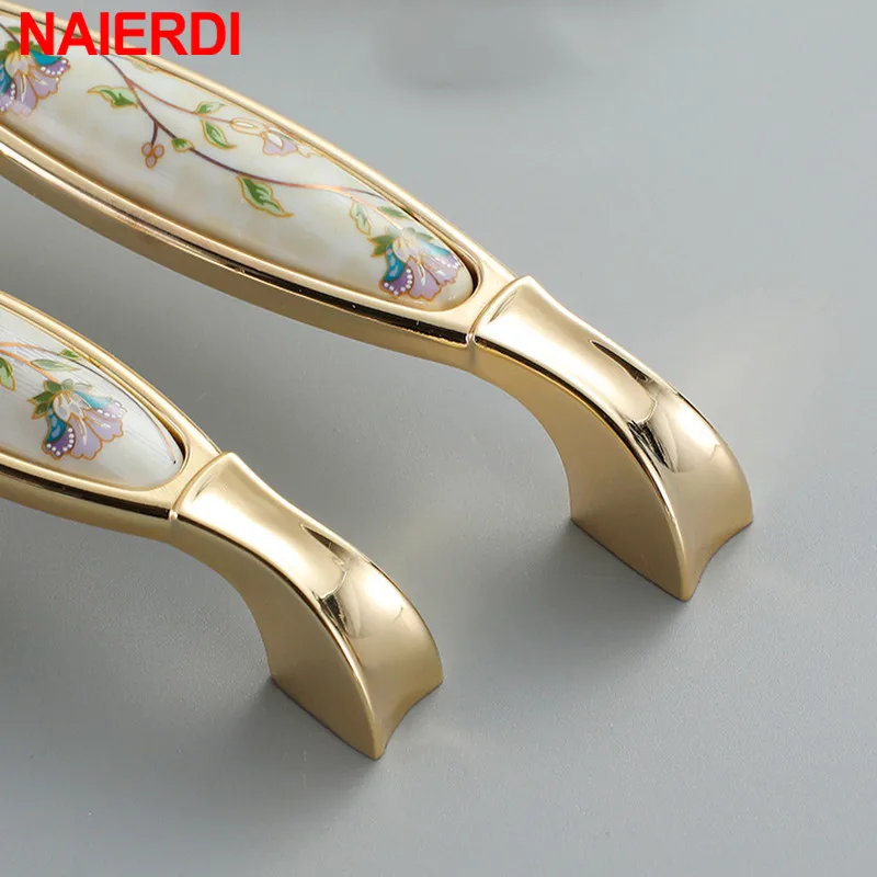 NAIERDI 10PCS Antique Ceramic Cabinet Handles Chinese Vintage Drawer Knobs Wardrobe Door European Furniture Handle | Обустройство