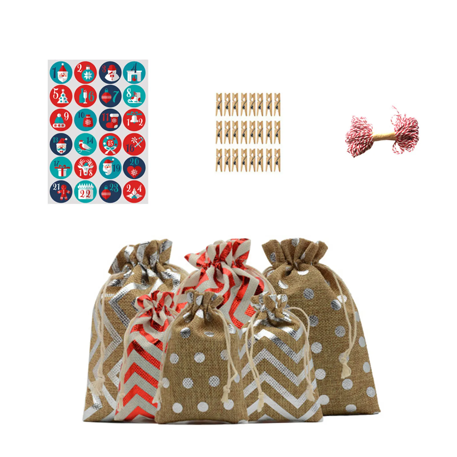 

24 шт./набор, Разноцветные сумки для конфет