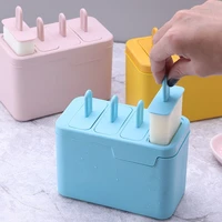 4 pieces popsicle molds easy release bpa free popsicle maker homemade ice pop mold reusable dessert ice cream mold