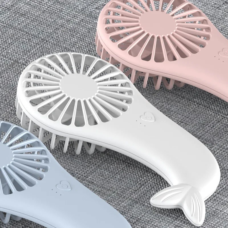 

Mermaid Mini Fan New Handheld Desktop Fan Portable USB Charging Student Pocket Fans