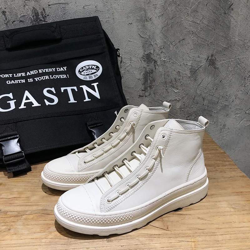 

2021spring/autumn new Martin boots Korean casual shoes trend all-match white shoes men's fashion sports men's shoes